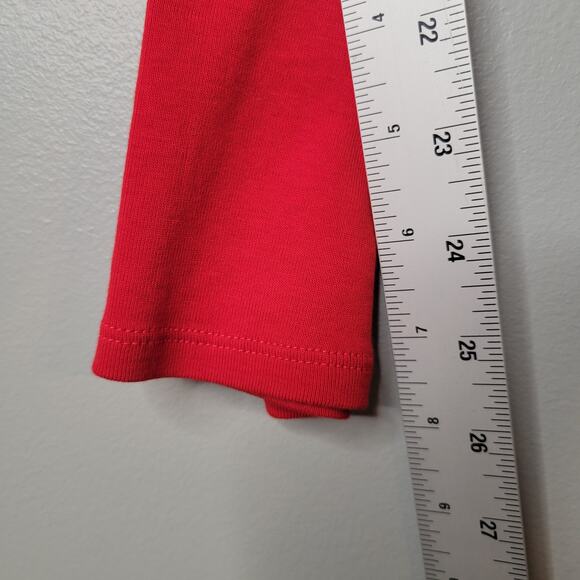 J Jill ‎ Red T Shirt Womens Size L Tall Long Sleeve Pima Cotton Easy Comfy Tee - Picture 10 of 12